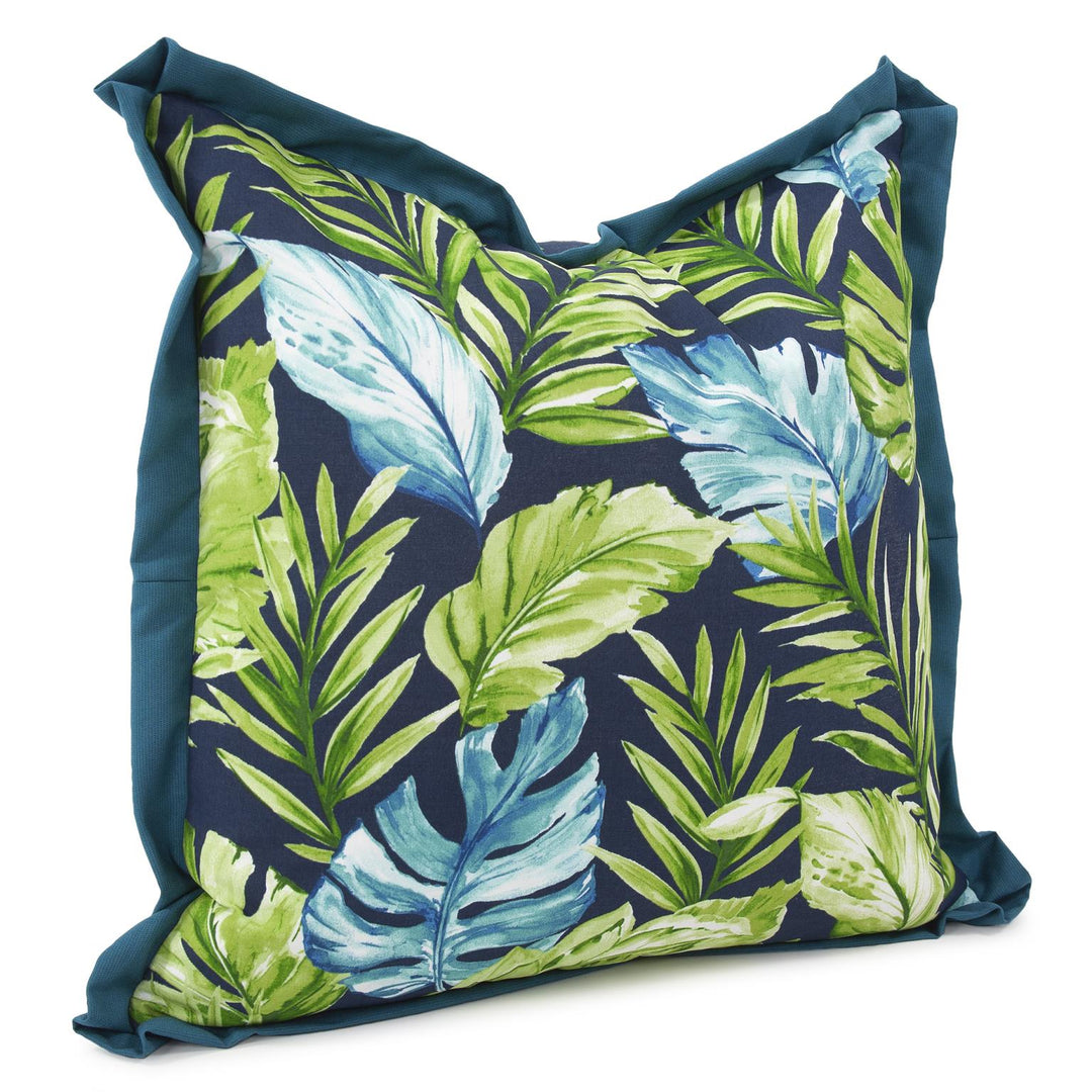 Howard Elliott Collection 24 x 24 Outdoor Pillow Cardoon Indigo - Poly Insert