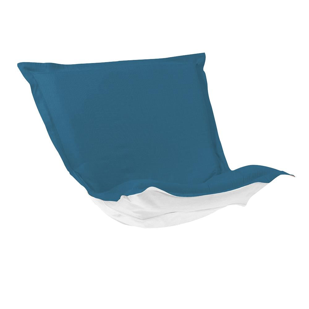 Howard Elliott Collection Puff Chair Cushion Seascape Turquoise Cushion and Cover Outdoor Living Howard Elliott Collection   