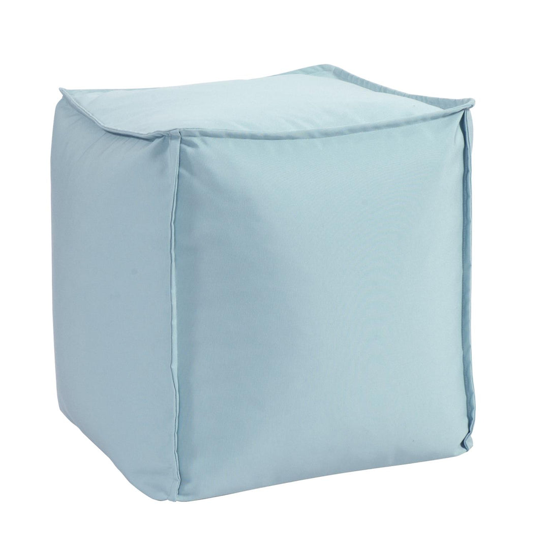 Howard Elliott Collection Square Pouf Seascape Breeze Ottomans Howard Elliott Collection   