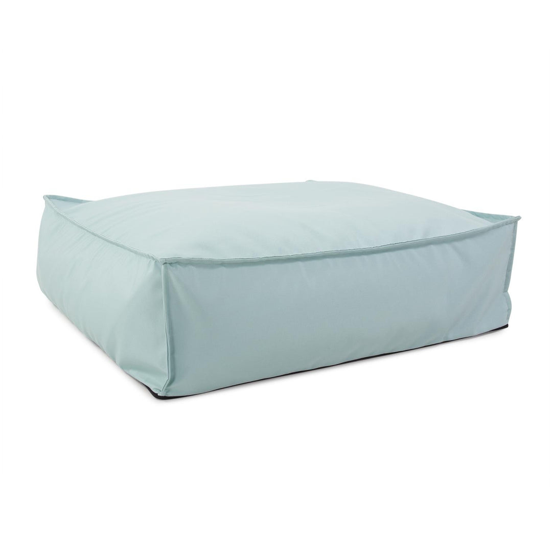 Howard Elliott Collection Outdoor Square Floor Pouf, Seascape Breeze