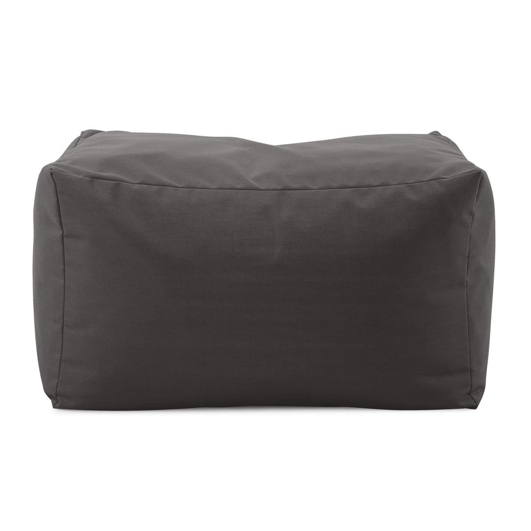 Howard Elliott Collection Outdoor Pouf Bench, Seascape Charcoal