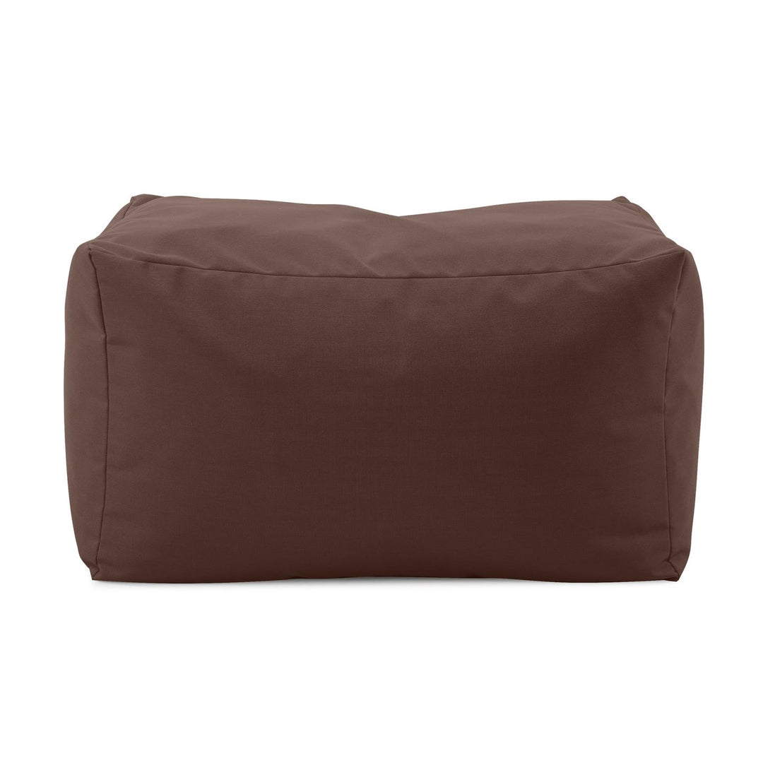 Howard Elliott Collection Outdoor Pouf Bench, Seascape Chocolate