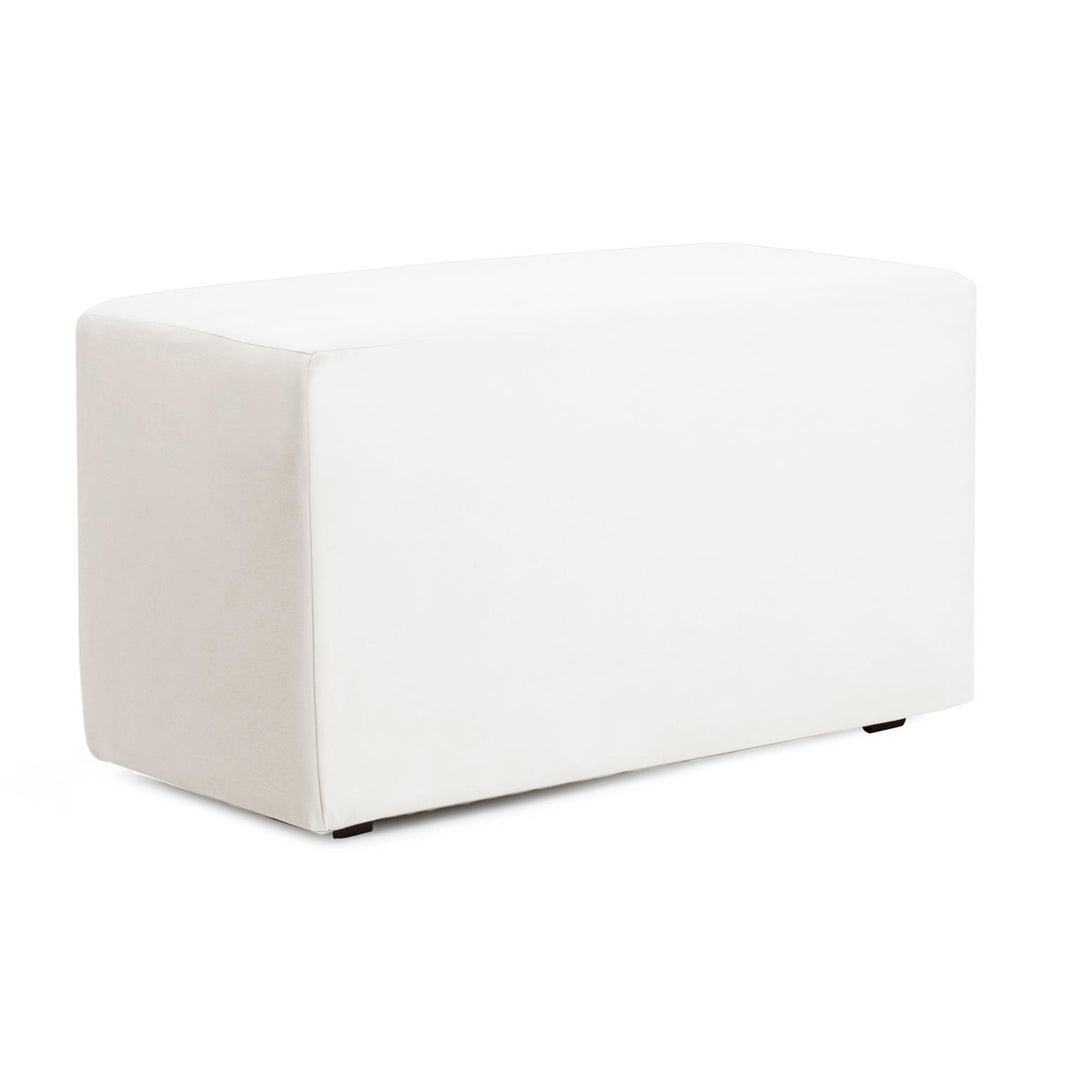 Howard Elliott Collection Universal Bench Cover Atlantis White (Cover Only) Outdoor Living Howard Elliott Collection   