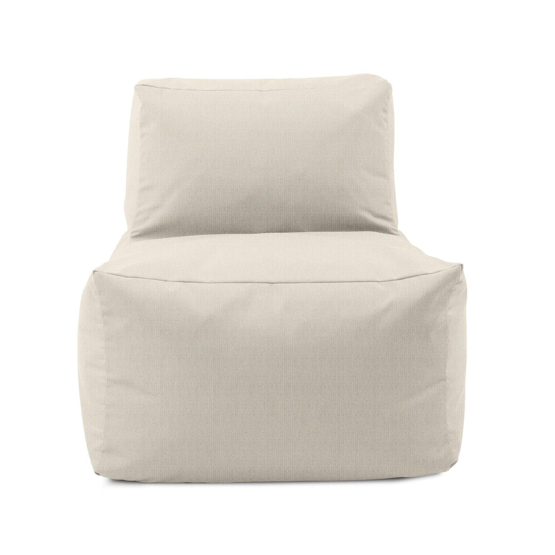 Howard Elliott Collection Outdoor Pouf Chair Cover, Driftwood Natural