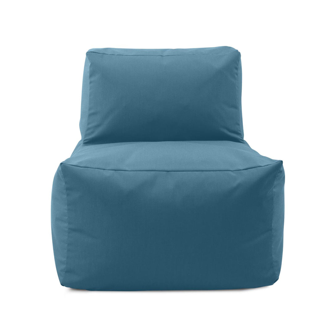 Howard Elliott Collection Outdoor Pouf Chair Cover, Seascape Turquoise