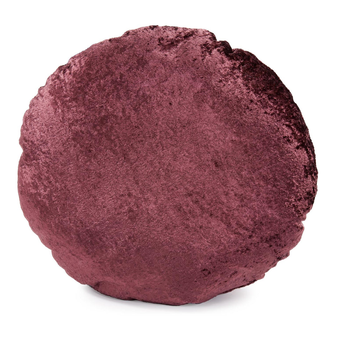 Howard Elliott Collection 18 Round Pillow Amaron Raisin Crushed Velvet