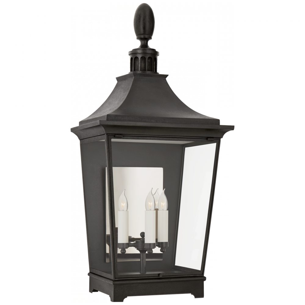 Visual Comfort & Co. Rosedale Classic Large 3/4 Wall Lantern