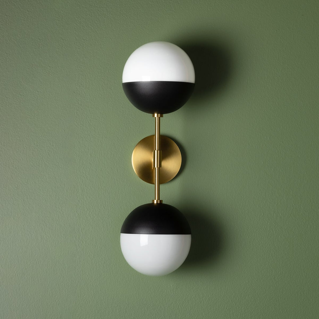 Mitzi Renee Wall Sconce Wall Sconces Mitzi Aged Brass/black 6x6.75x22 