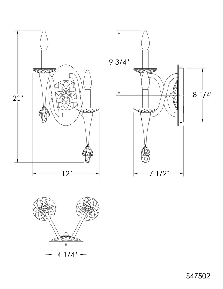 Schonbek Signature Waverly Wall Sconce
