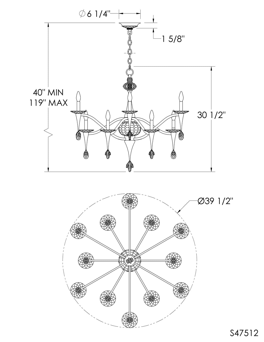 Schonbek Signature Waverly Chandelier