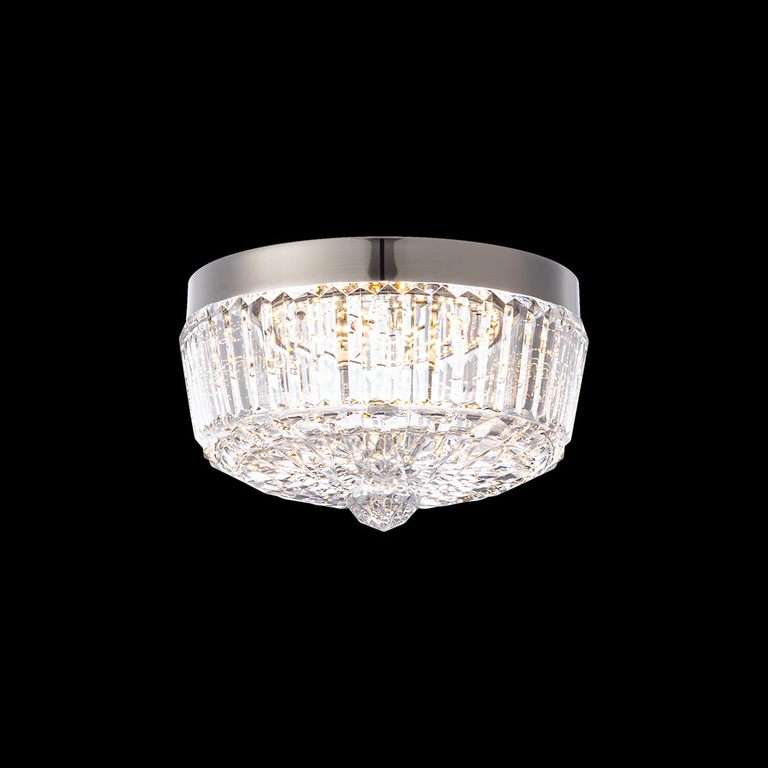 Schonbek® Regina Flush Mount S6808-701H | OS Ceiling Flush Mounts Lighting Gallery 8x8x5 Polish Nickel HERITAGE Heritage Crystal