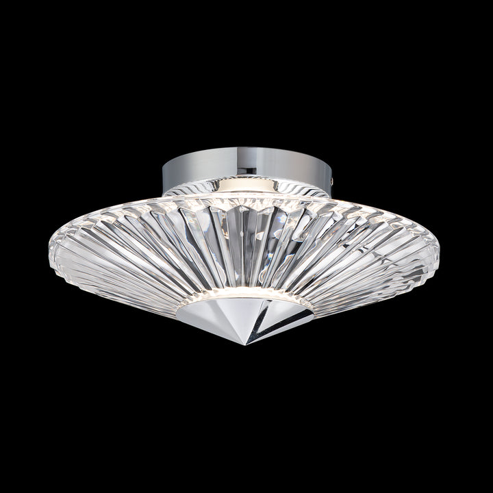 Schonbek® Origami Flush Mount S7212-702H | OS Ceiling Flush Mounts Lighting Gallery 12x12x5.5 Polished Chrome HERITAGE Heritage Crystal