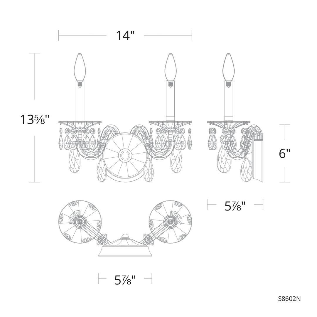 Schonbek Signature San Marco Wall Sconce
