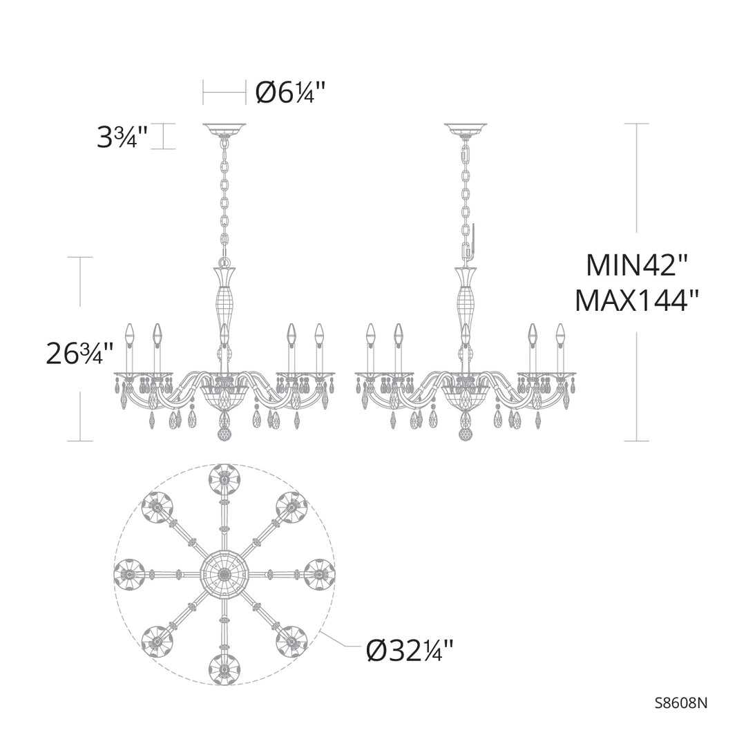 Schonbek Signature San Marco Chandelier