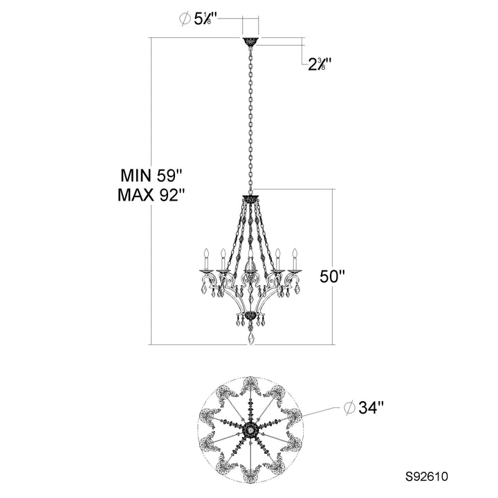 Schonbek Signature Tamerlaine Chandelier