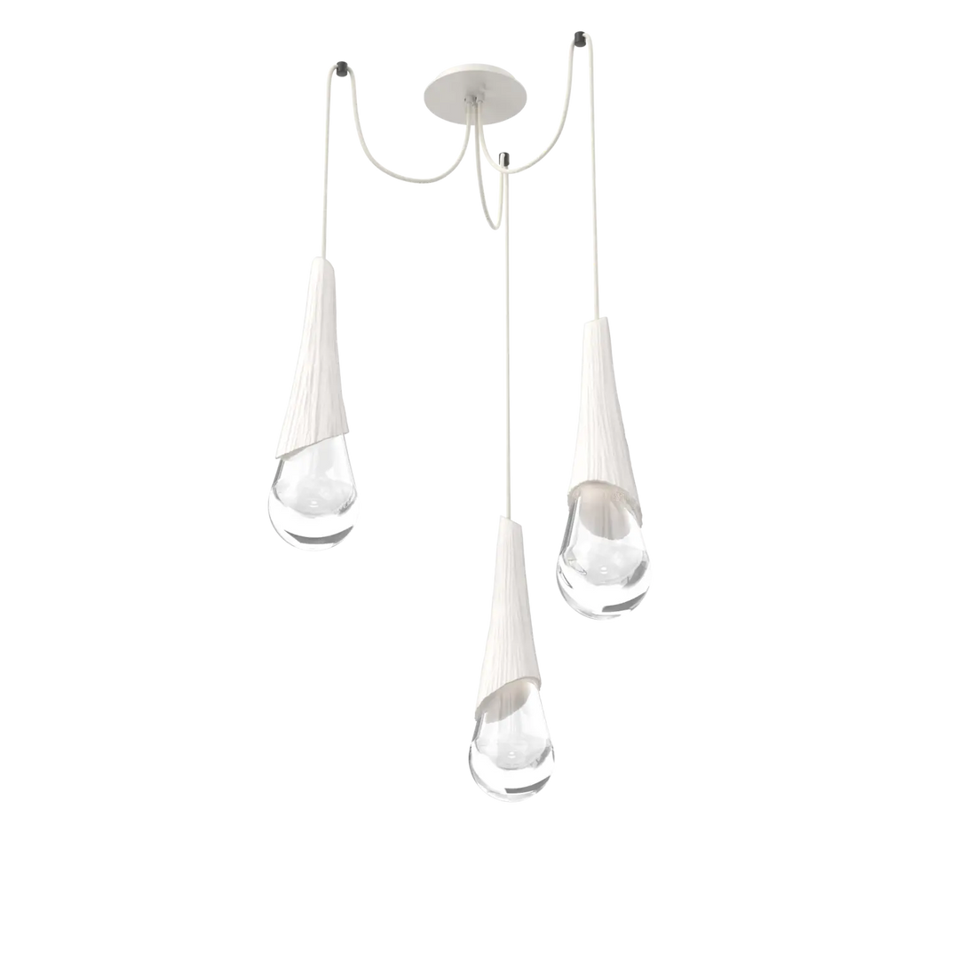 Hammerton Studio Hailstone Swag Chandelier Salt White / 3-Piece / Chalk Ceramic