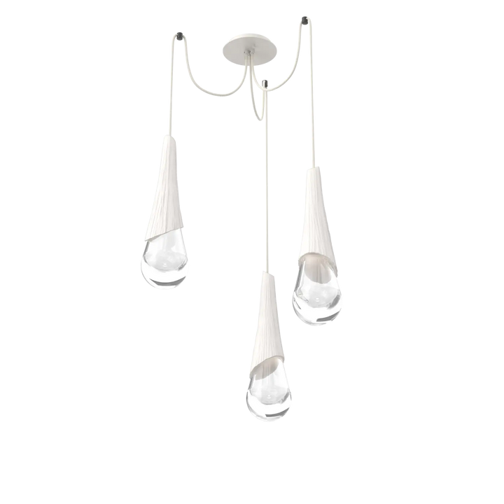 Hammerton Studio Hailstone Swag Chandelier Salt White / 3-Piece / Chalk Ceramic