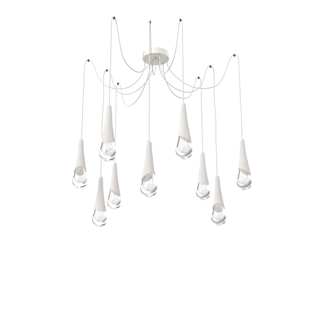 Hammerton Studio Hailstone Swag Chandelier Salt White / 9-Piece / Chalk Ceramic