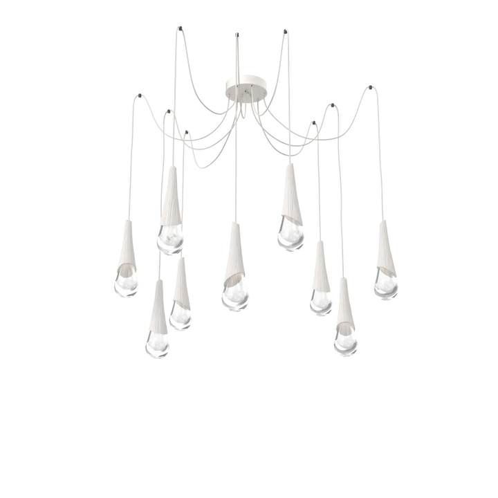 Hammerton Studio Hailstone Swag Chandelier Salt White / 9-Piece / Chalk Ceramic