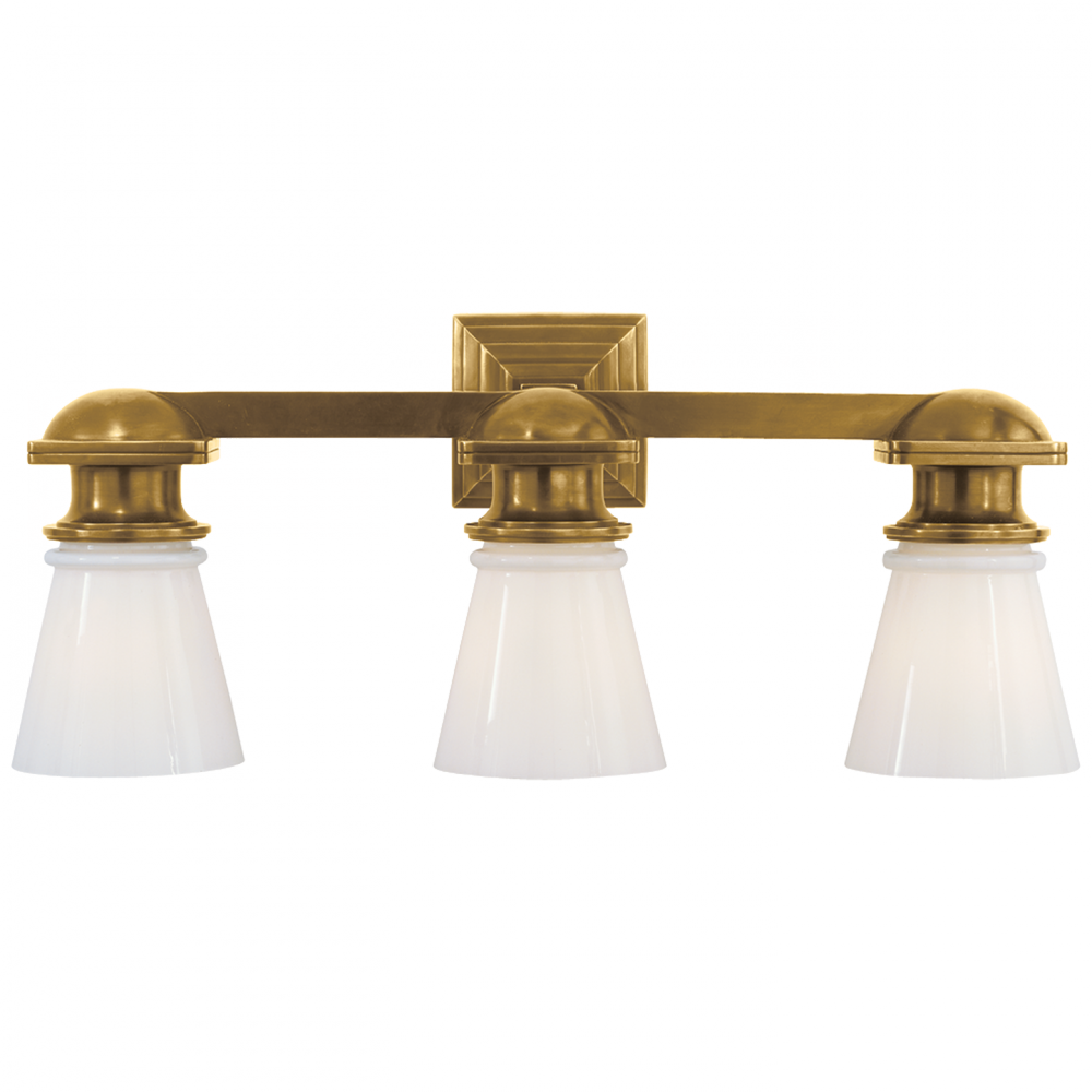 Visual Comfort & Co. New York Subway Triple Light Wall Sconces Visual Comfort & Co.   