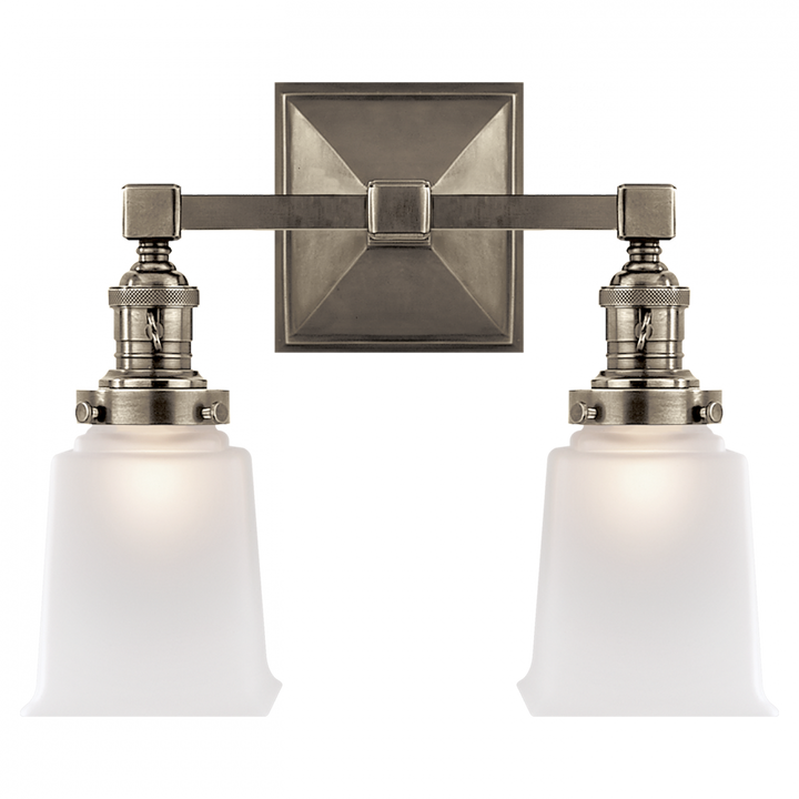 Visual Comfort & Co. Boston Square Double Light Wall Sconces Visual Comfort & Co.   