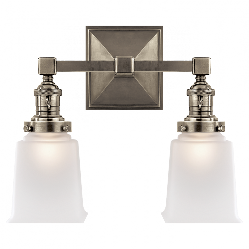 Visual Comfort & Co. Boston Square Double Light Wall Sconces Visual Comfort & Co.   