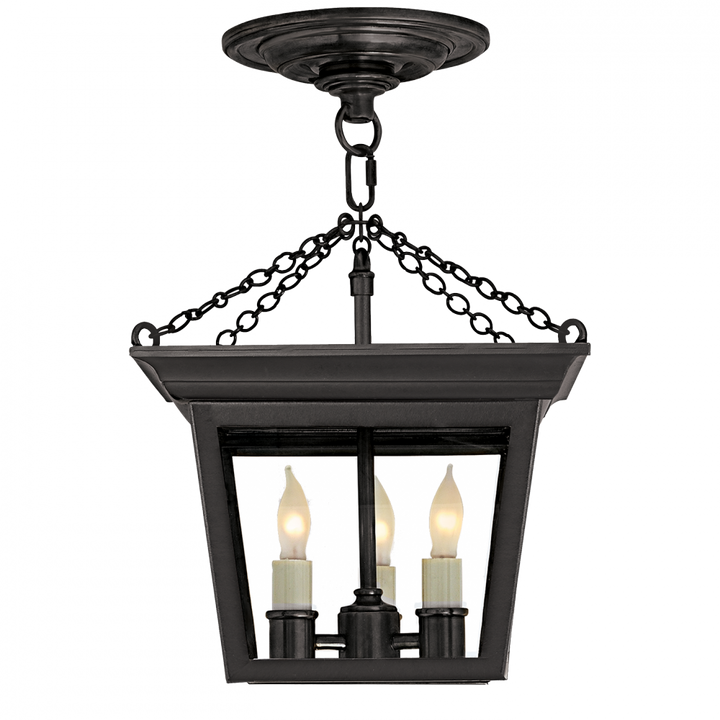 Visual Comfort & Co. Cornice Semi-Flush Lantern Pendants Visual Comfort & Co.   