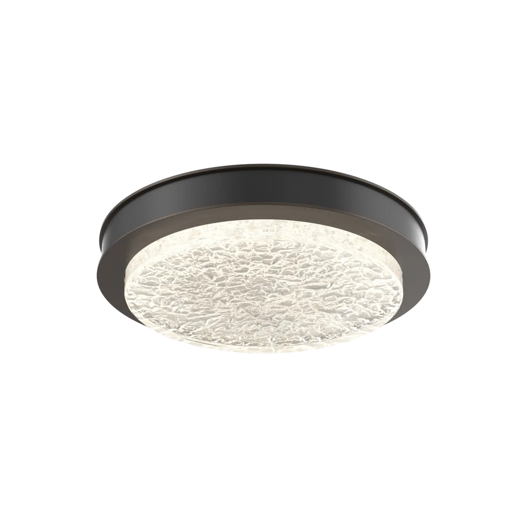 Hammerton Studio Iris Large Sconce / Flush Mount Flat Bronze / Matte Black