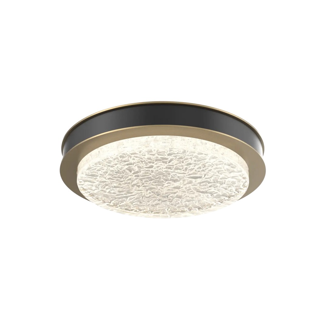 Hammerton Studio Iris Large Sconce / Flush Mount Gilded Brass / Matte Black