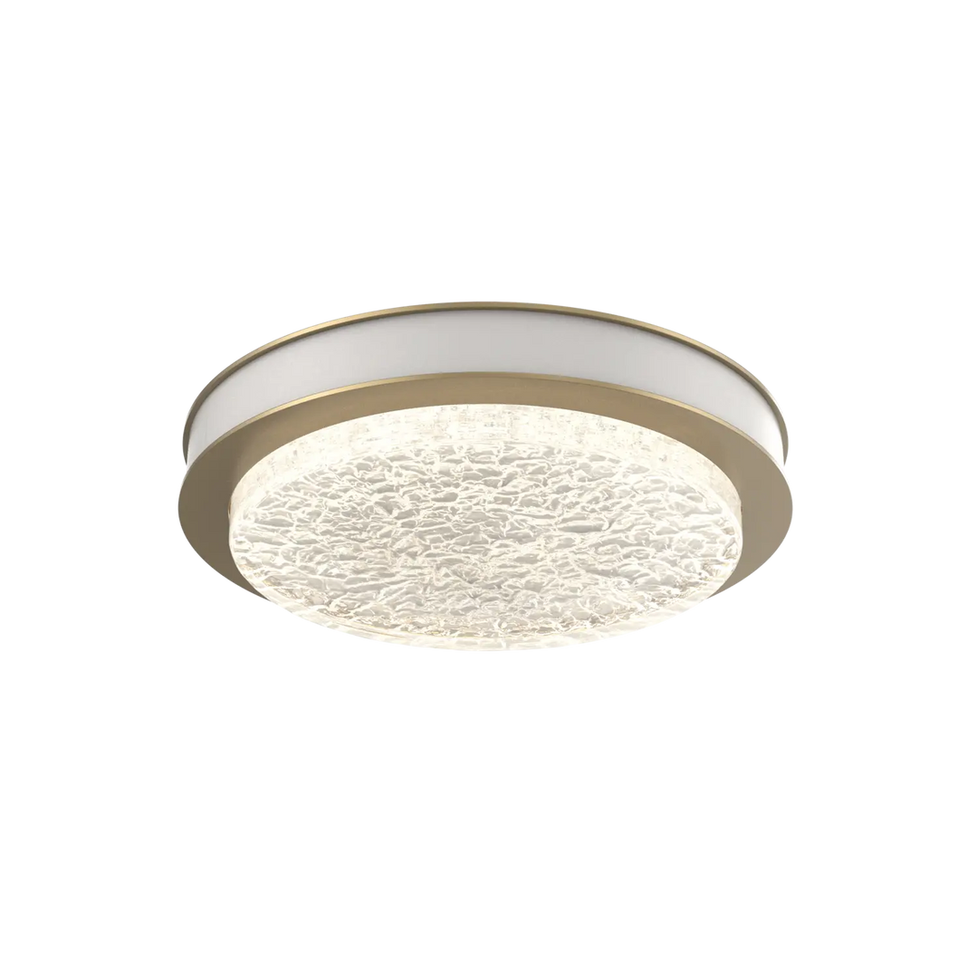 Hammerton Studio Iris Large Sconce / Flush Mount Gilded Brass / Salt White
