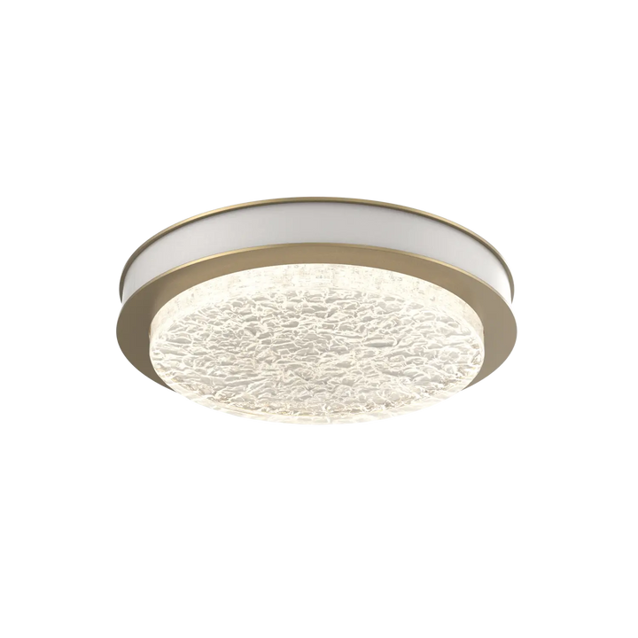 Hammerton Studio Iris Large Sconce / Flush Mount Gilded Brass / Salt White