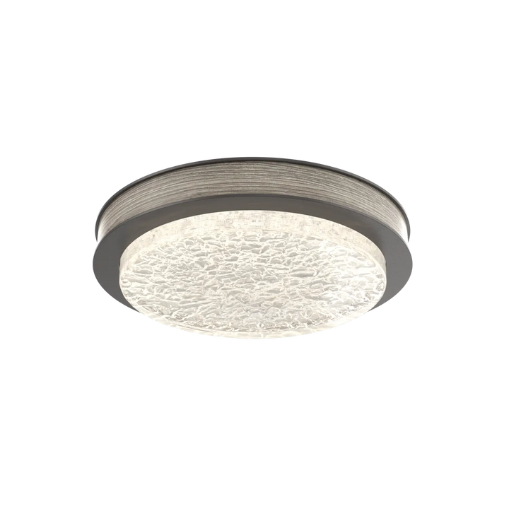 Hammerton Studio Iris Large Sconce / Flush Mount Graphite / Ash Wood