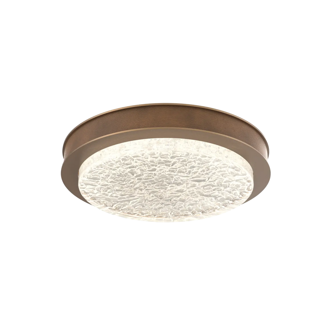 Hammerton Studio Iris Large Sconce / Flush Mount Novel Brass / Nutmeg Leather