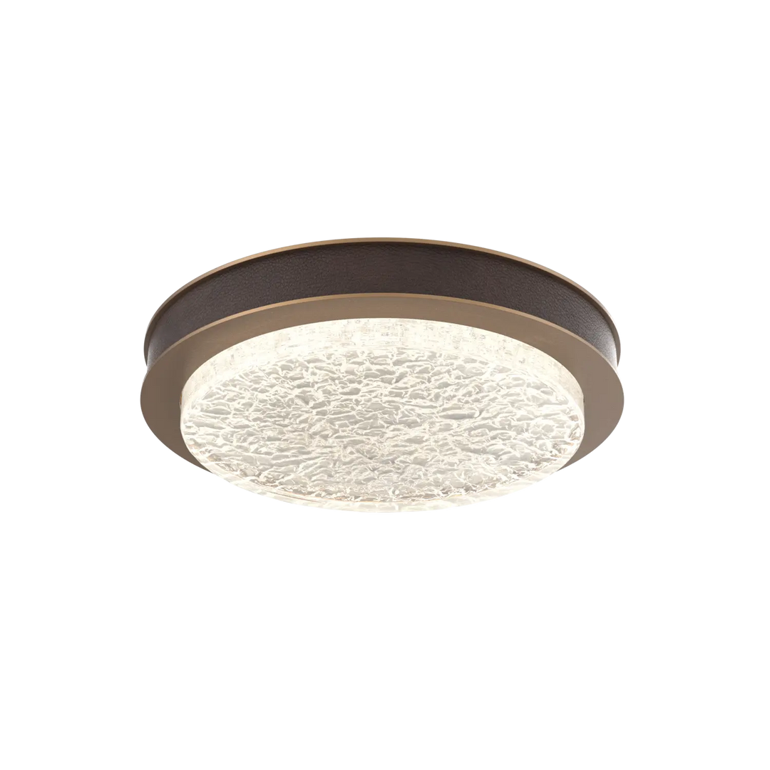 Hammerton Studio Iris Large Sconce / Flush Mount Novel Brass / Cocoa Leather