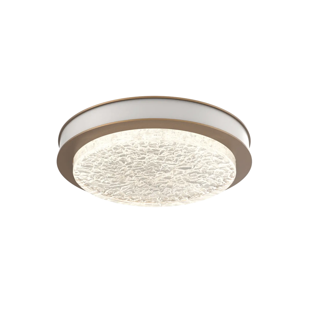Hammerton Studio Iris Large Sconce / Flush Mount Novel Brass / Salt White
