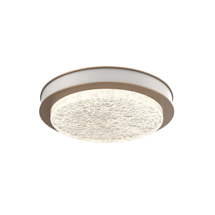 Hammerton Studio Iris Large Sconce / Flush Mount Novel Brass / Salt White