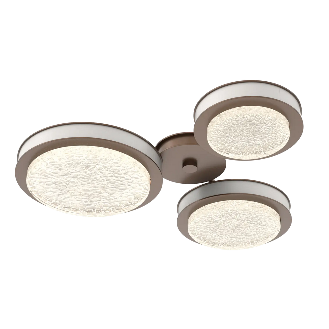 Hammerton Studio Iris Round Hub & Spoke Burnished Bronze / 3-Piece / Salt White