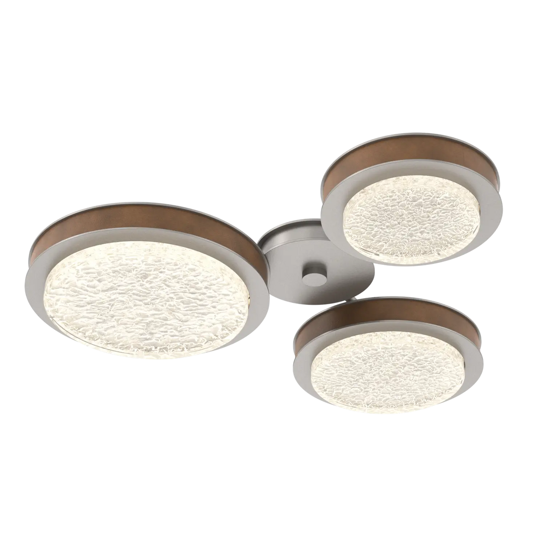 Hammerton Studio Iris Round Hub & Spoke Beige Silver / 3-Piece / Nutmeg Leather