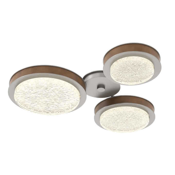 Hammerton Studio Iris Round Hub & Spoke Beige Silver / 3-Piece / Nutmeg Leather