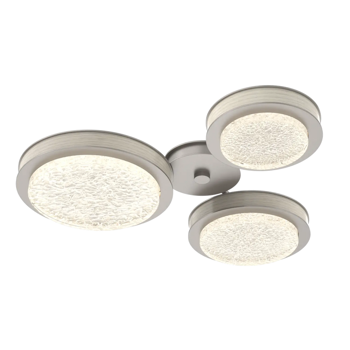 Hammerton Studio Iris Round Hub & Spoke Beige Silver / 3-Piece / Light Oak Wood
