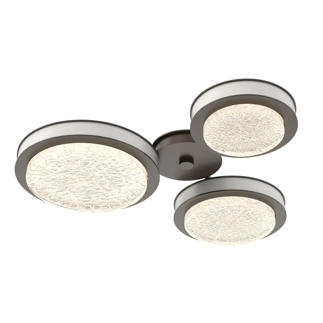 Hammerton Studio Iris Round Hub & Spoke Flat Bronze / 3-Piece / Salt White