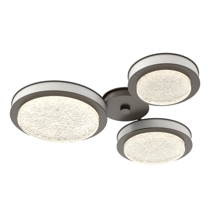 Hammerton Studio Iris Round Hub & Spoke Flat Bronze / 3-Piece / Salt White
