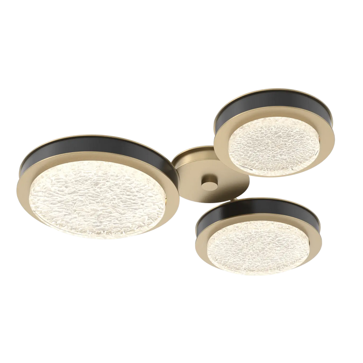 Hammerton Studio Iris Round Hub & Spoke Gilded Brass / 3-Piece / Matte Black