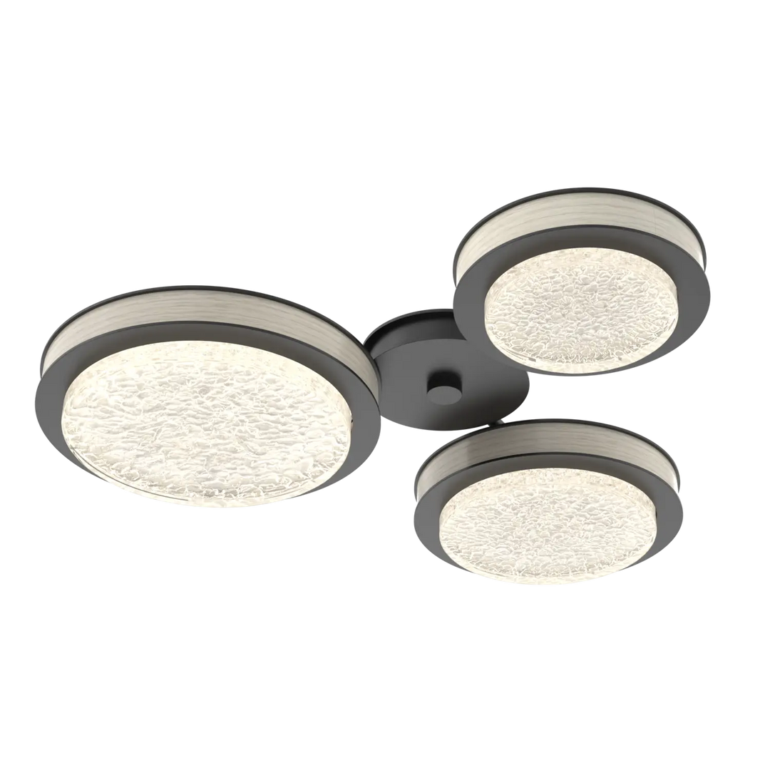 Hammerton Studio Iris Round Hub & Spoke Matte Black / 3-Piece / Light Oak Wood