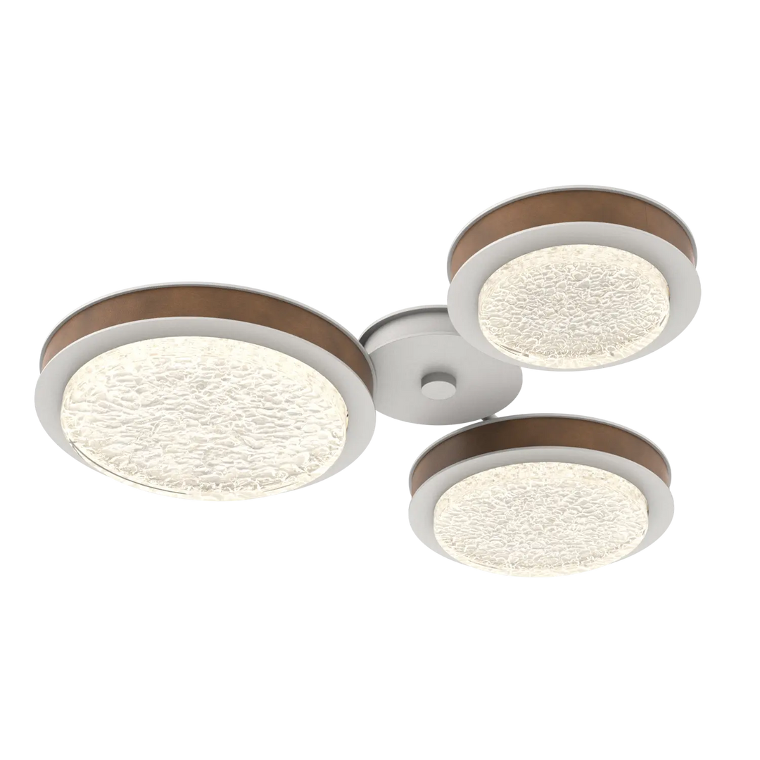 Hammerton Studio Iris Round Hub & Spoke Salt White / 3-Piece / Nutmeg Leather