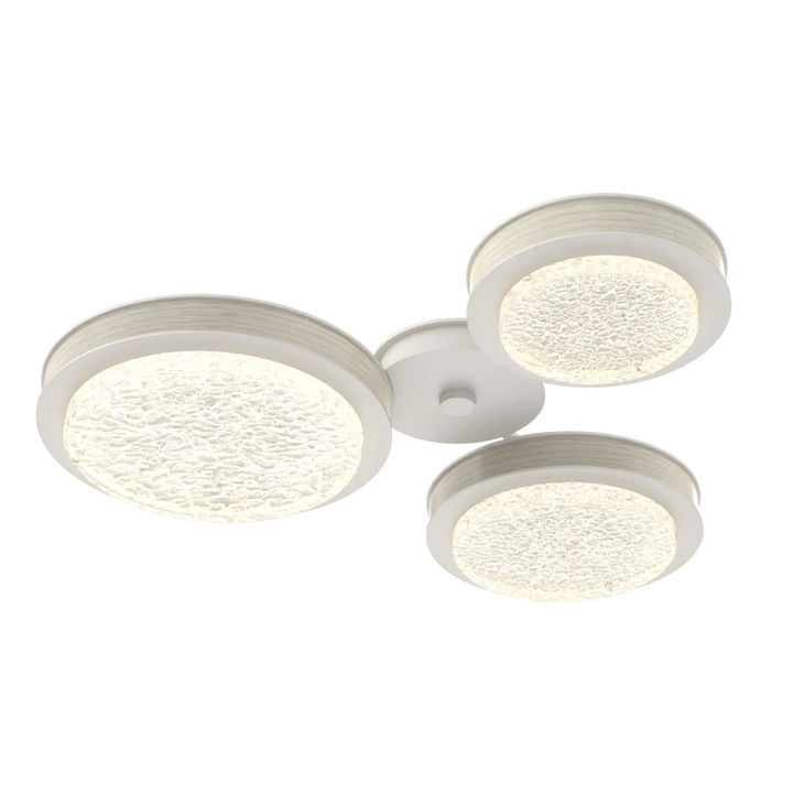 Hammerton Studio Iris Round Hub & Spoke Salt White / 3-Piece / Light Oak Wood