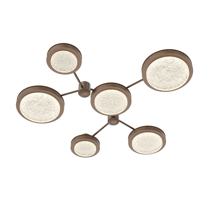 Hammerton Studio Iris Round Hub & Spoke Burnished Bronze / 6-Piece / Nutmeg Leather