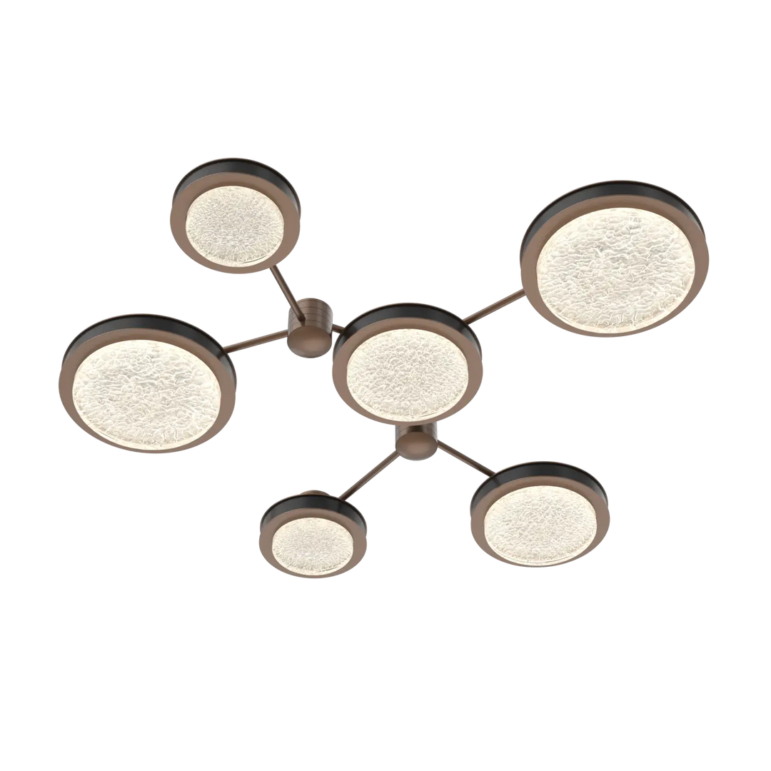 Hammerton Studio Iris Round Hub & Spoke Burnished Bronze / 6-Piece / Licorice Leather