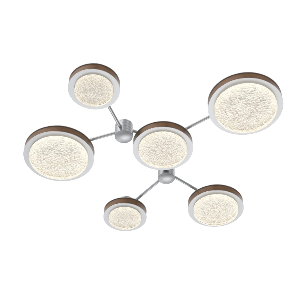 Hammerton Studio Iris Round Hub & Spoke Classic Silver / 6-Piece / Nutmeg Leather