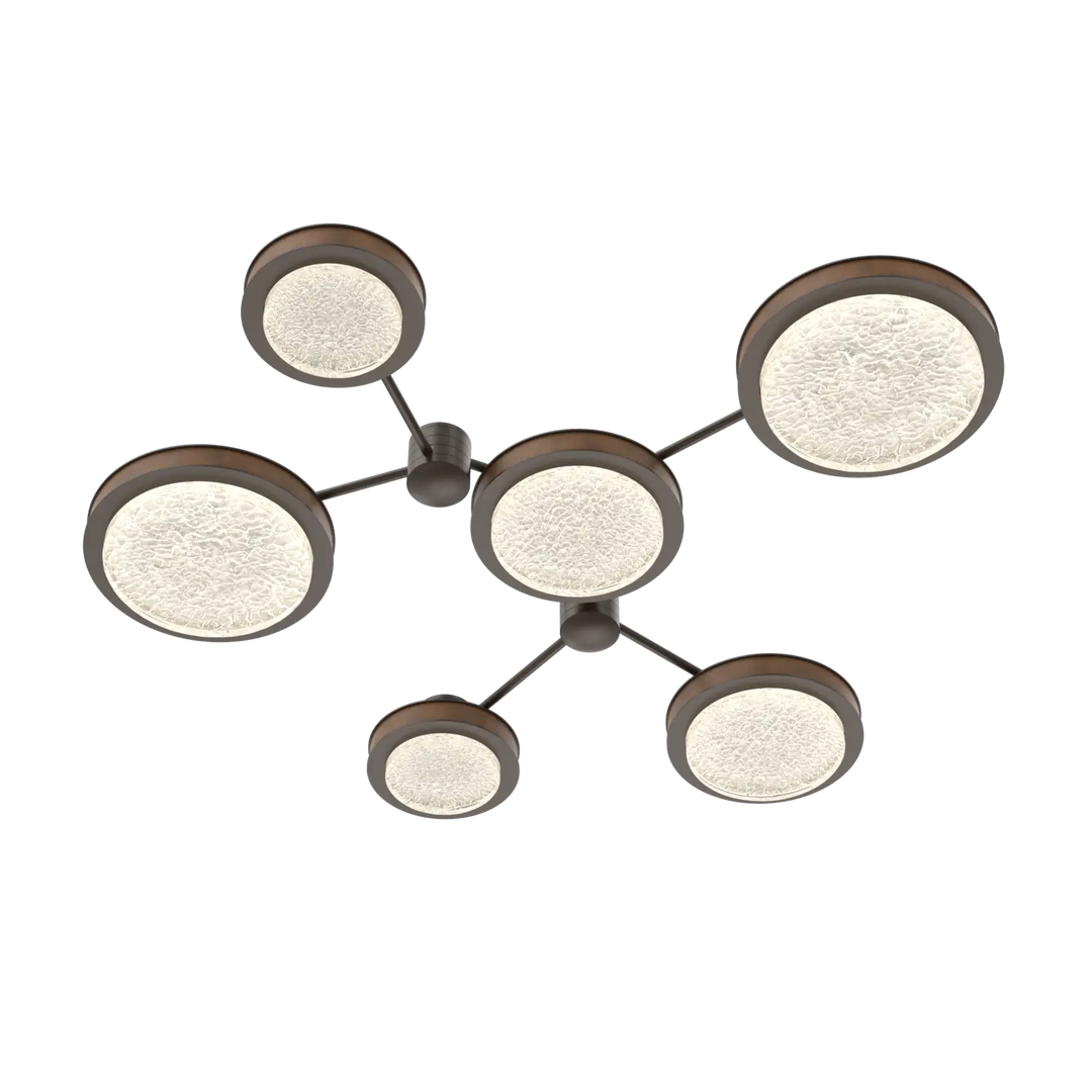 Hammerton Studio Iris Round Hub & Spoke Flat Bronze / 6-Piece / Nutmeg Leather